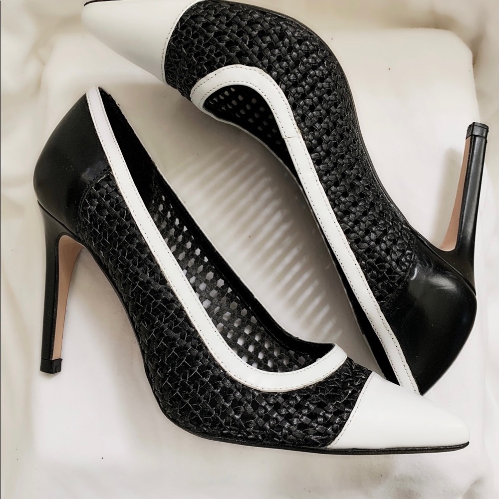 Zara Collection Black White Heels
